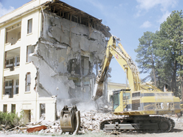 Old Fort Bayard hospital begins to fall