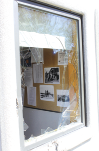 Bank, backhoe have smashing Easter weekend
