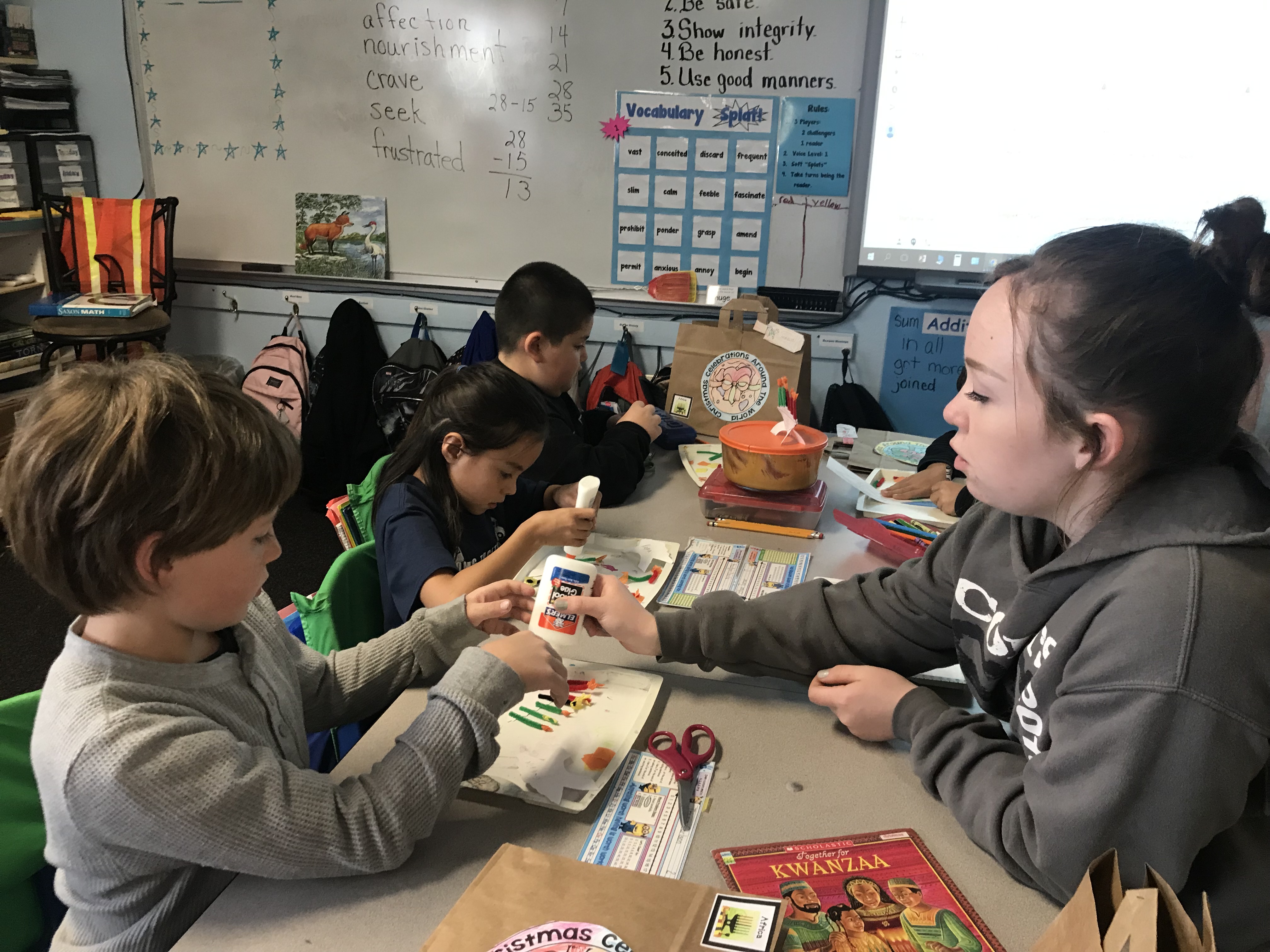 G.W. Stout students explore world for Christmas project
